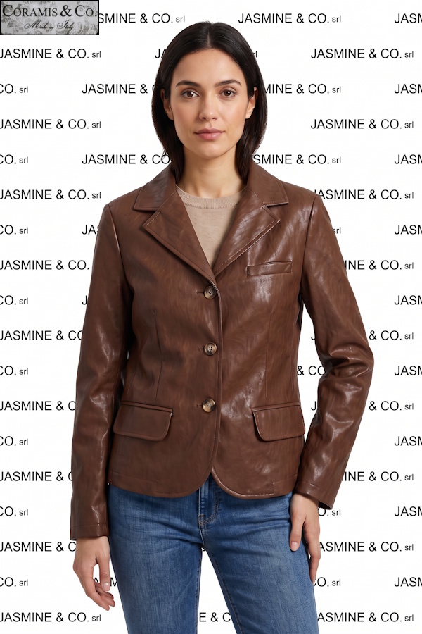 Giacca Donna Effetto Pelle Coramis Made in Italy - Art. 715480420