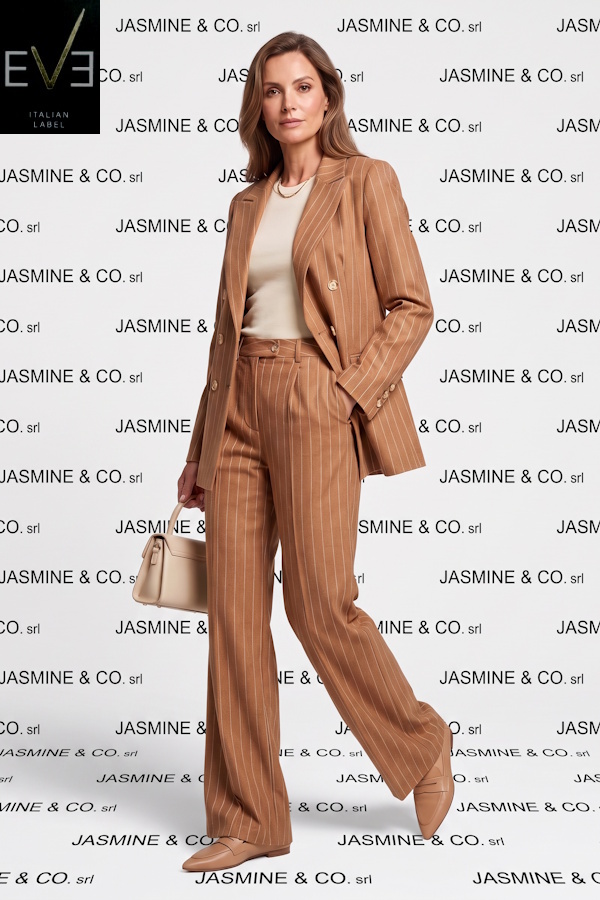 Completo Donna Gessato Giacca e Pantalone EVE Made in Italy - Art. 715540520