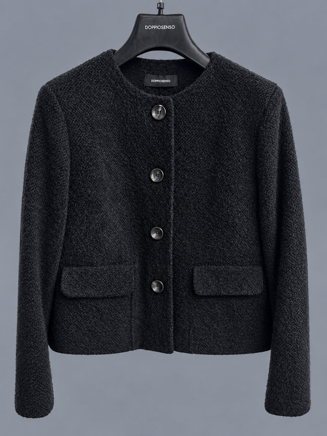 Doppiosenso Cropped Bouclé Jacket – Made in Italy - Art. 714620420 - Image 2
