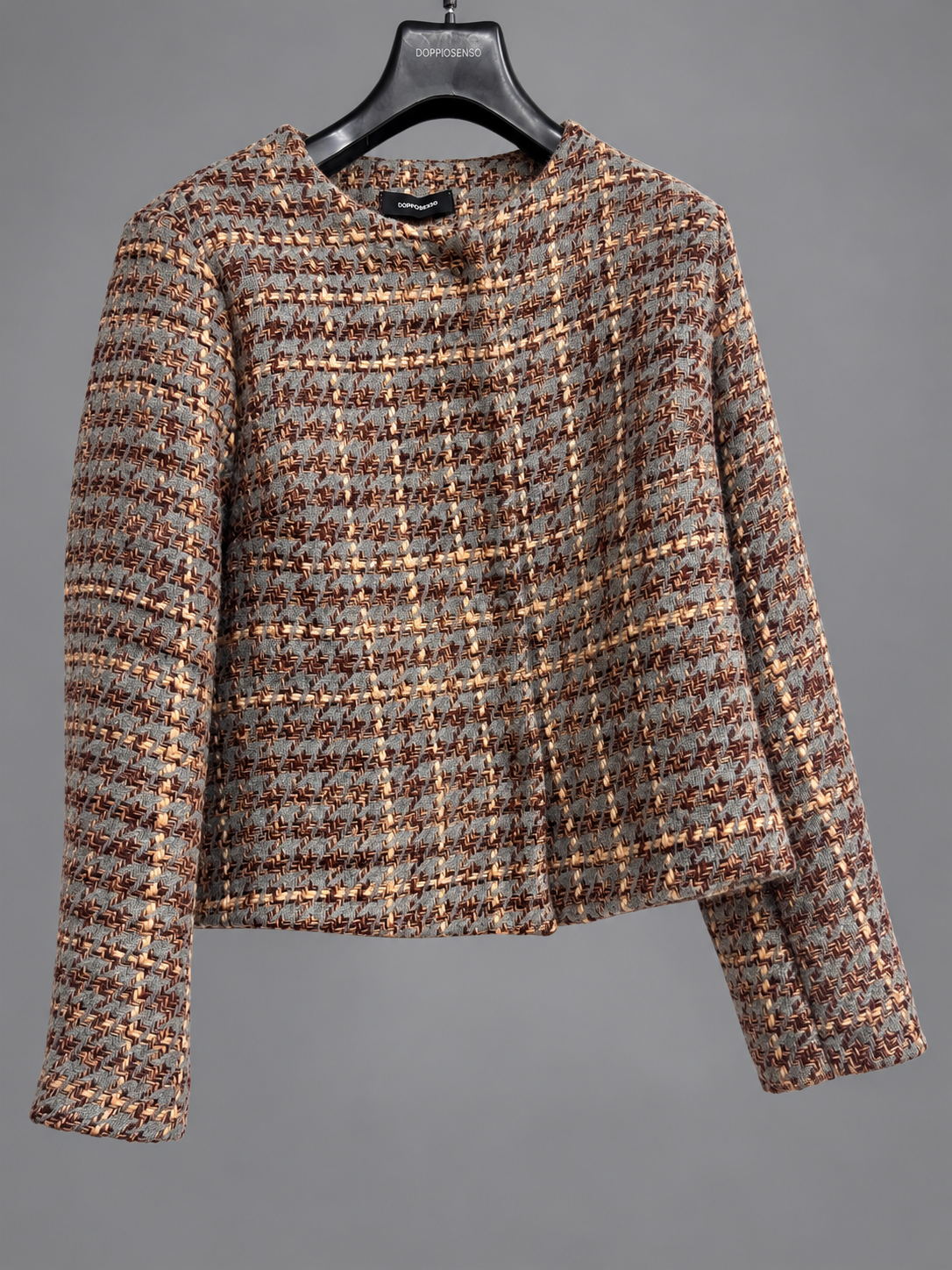 Giacca Donna in Tessuto Fantasia Tweed – Made in Italy - Art. 714580420 - immagine 3